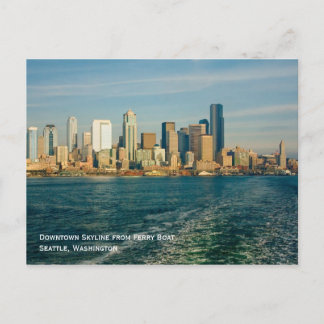 Seattle horisontvykort vykort