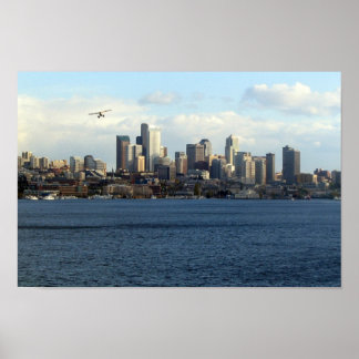 Seattle i centrala staden poster