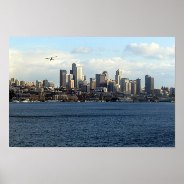 Seattle i centrala staden poster (Framsidan)