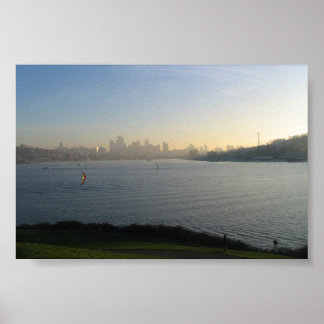 Seattle i centrala staden poster