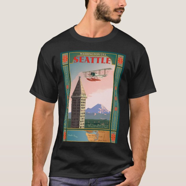 Seattle-ikoner T Shirt (Framsida)