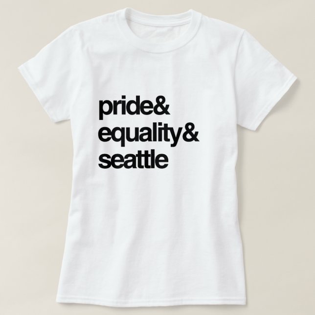 SEATTLE JÄMSTÄLLDHET OCH PRIDE - .PNG T SHIRT (Design framsida)