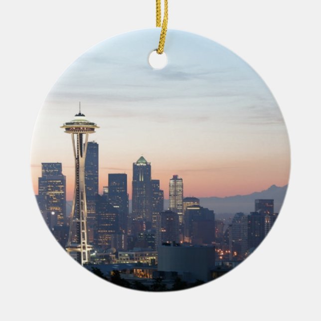 Seattle Julgransprydnad Keramik (Framsidan)