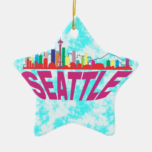 Seattle Julgransprydnad Keramik (Framsidan)