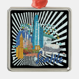 Seattle Julgransprydnad Metall