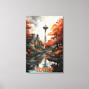 Seattle: Kembrace the Surreal Charm Canvastryck