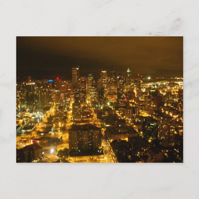 Seattle-ljus Vykort (Framsida)