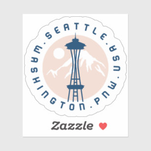 Seattle Logotyp Graphic Klistermärken