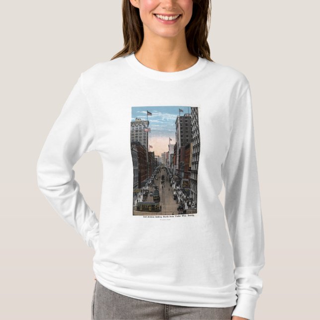 Seattle norr Washington - beskåda av 2nd T Shirt (Framsida)