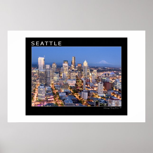 Seattle på natten poster (Framsidan)