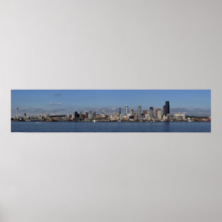 Seattle panorama poster