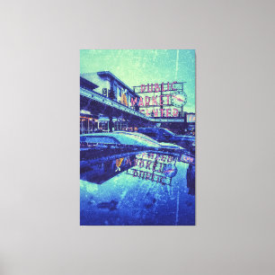 Seattle Pike Market Canvastryck