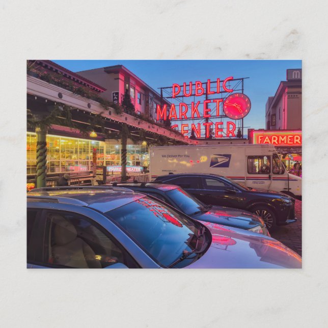 Seattle Pike Market i Twilight Vykort (Framsida)