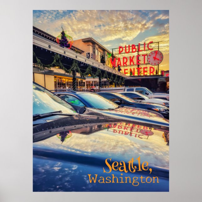 Seattle Pike Market Poster (Framsidan)