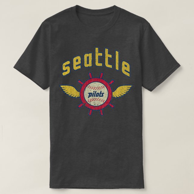 Seattle Pilots Baseball Vintage T Shirt (Design framsida)