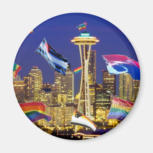 Seattle Pride Magnet (Framsidan)
