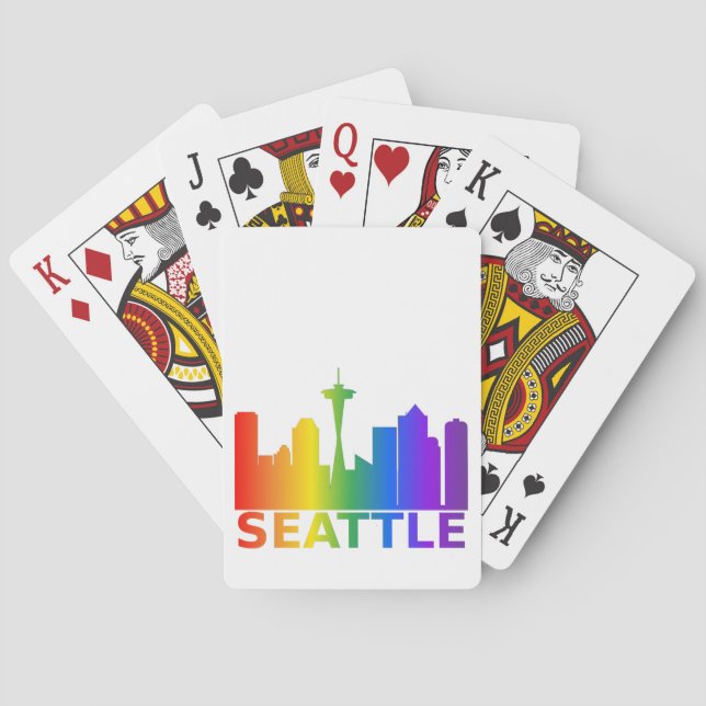 Seattle pride som leker kort casinokort (Baksidan)