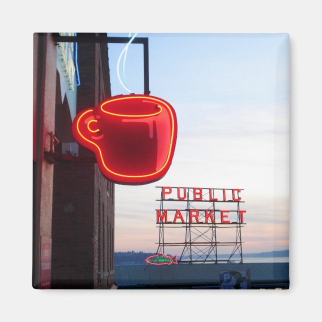 Seattle Public Market Magnet (Framsidan)