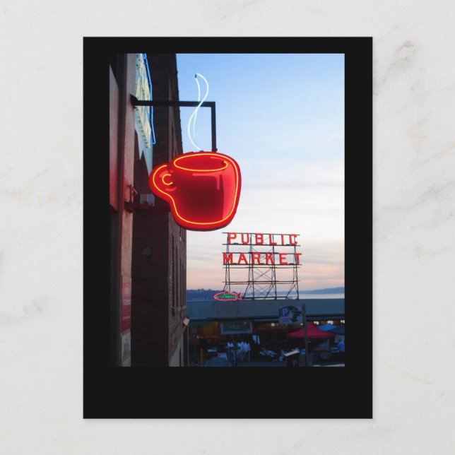 Seattle Public Market Vykort (Framsida)