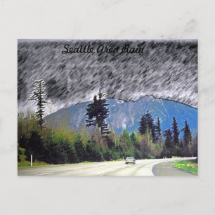 Seattle Rain Vykort