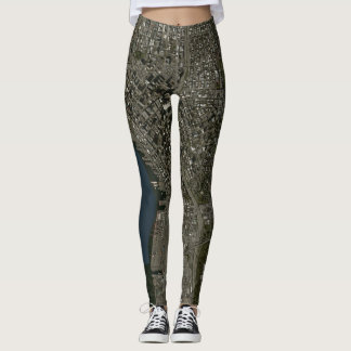 Seattle Sat kartadamasker Leggings