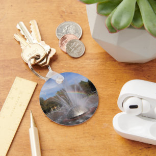 Seattle Science Center Fontän Washington Photo Nyckelring