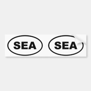 Seattle SEA oval Bildekal