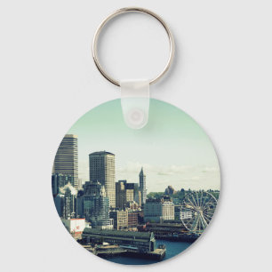 Seattle Siluett Nyckelring