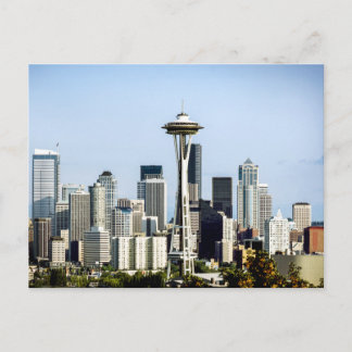 Seattle Siluett Vykort