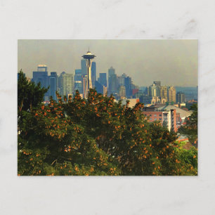 Seattle Skyline #1 vykort