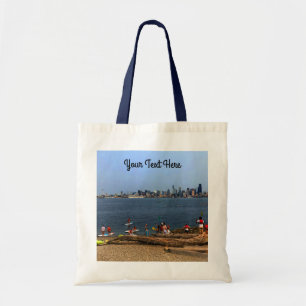 Seattle Skyline #4 Tote Bag Tygkasse