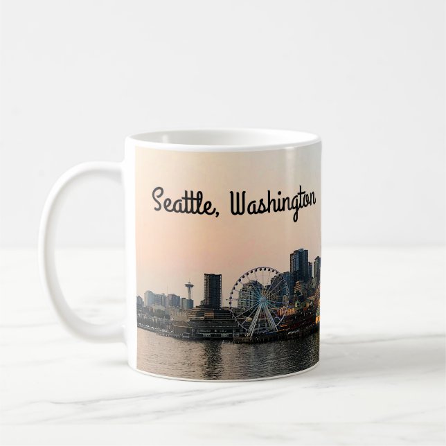 Seattle Skyline #5 Mugg (Vänster)