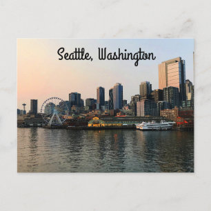 Seattle Skyline #5 vykort