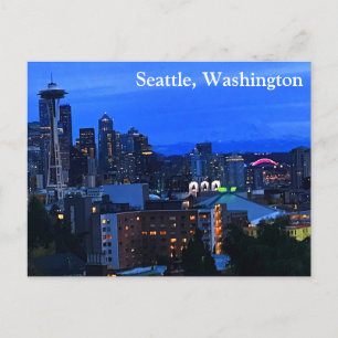 Seattle Skyline #8-2 vykort