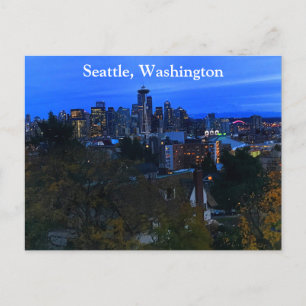 Seattle Skyline #8 vykort