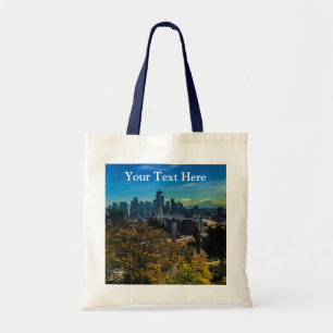 Seattle Skyline #9 Tote Bag Tygkasse
