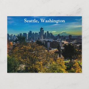 Seattle Skyline #9 vykort