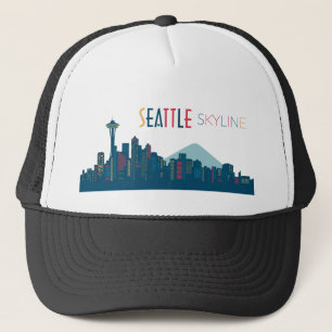 Seattle Skyline Blue Keps