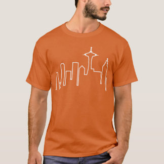 Seattle Skyline Frasier rolig T Shirt