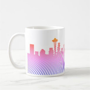 Seattle Skyline-grafik Kaffemugg