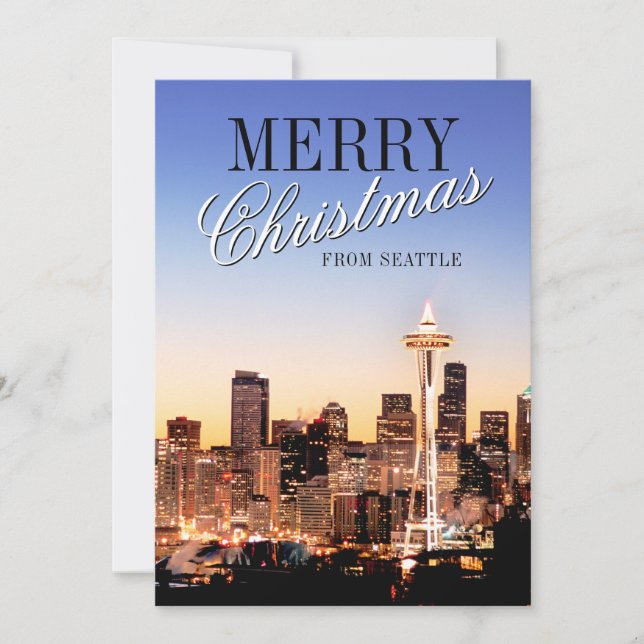 Seattle Skyline julen (Framsida)