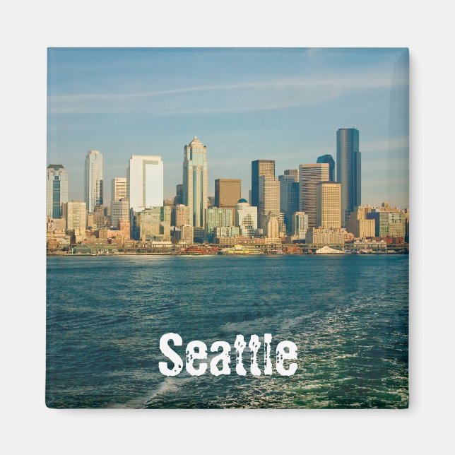 Seattle Skyline Magnet (Framsidan)