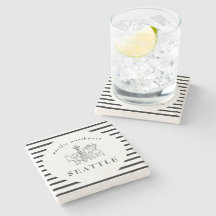 Seattle Skyline Pacific Northwest Minimal Outline