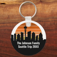 Seattle Skyline Sunset Resa Personlig