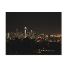 Seattle Skyline vycard