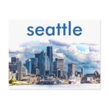 Seattle Skyline vycard
