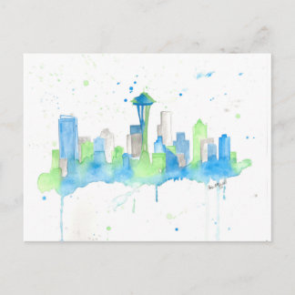 Seattle Skyline Vykort