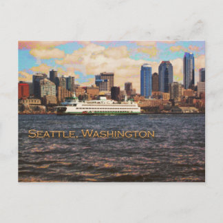 Seattle Skyline Vykort