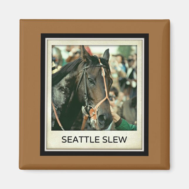 Seattle Slew Thoroughborn 1978 Magnet (Framsidan)