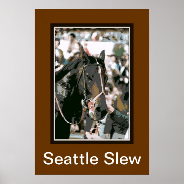 Seattle Slew Thoroughborn 1978 Poster (Framsidan)